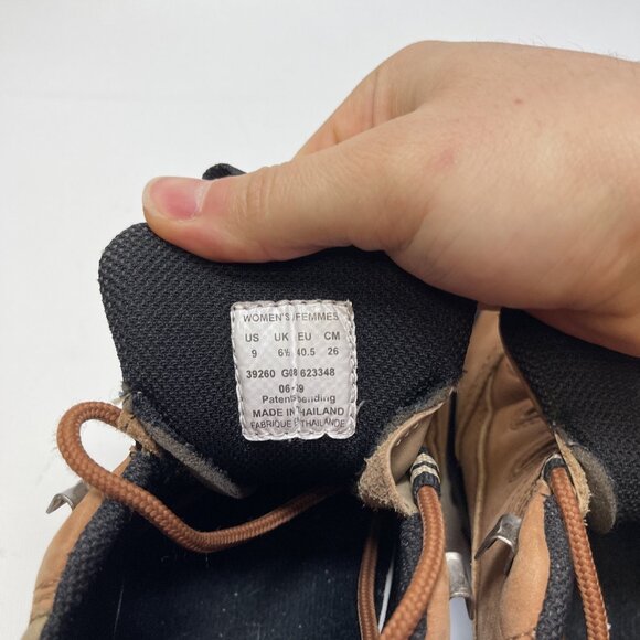 Y2K North Face Hiking Boots Nubuck Brown Leather Shoes Lace Low Women's Sz 9 - Picture 9 of 13